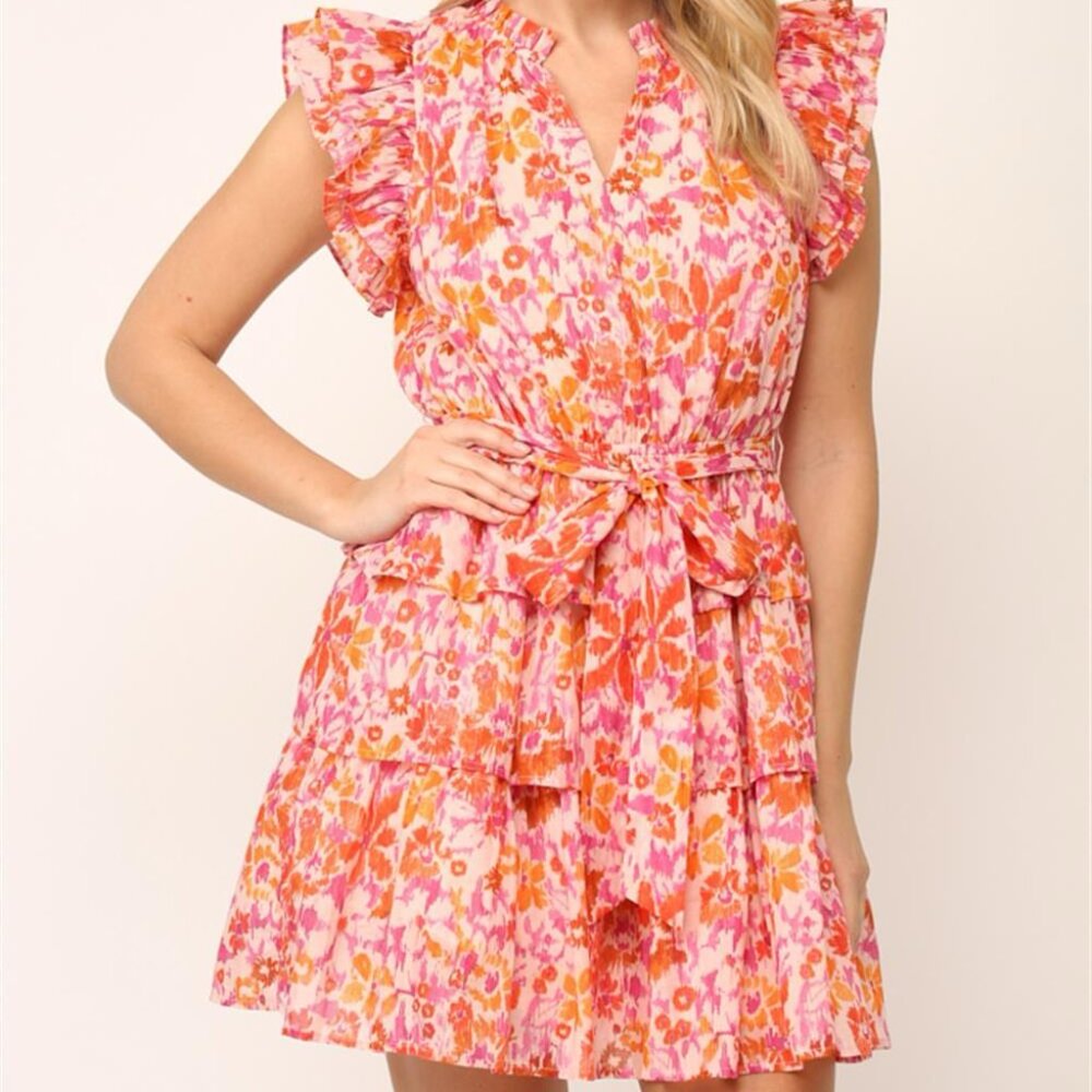✨ NEW WITH TAGS | Fate Floral Ruffle Mini Dress ✨